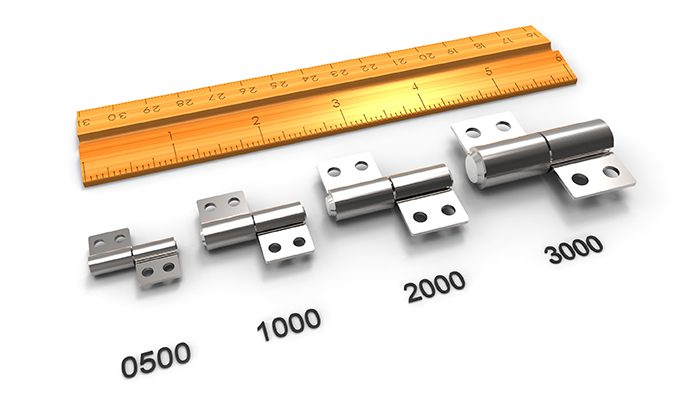 Different Hinge Size and a Ruler